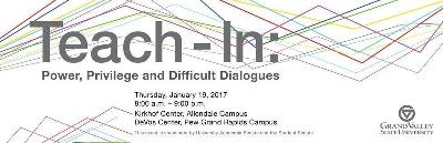 Teach-In "Power, Privilege and Difficult Dialogues"